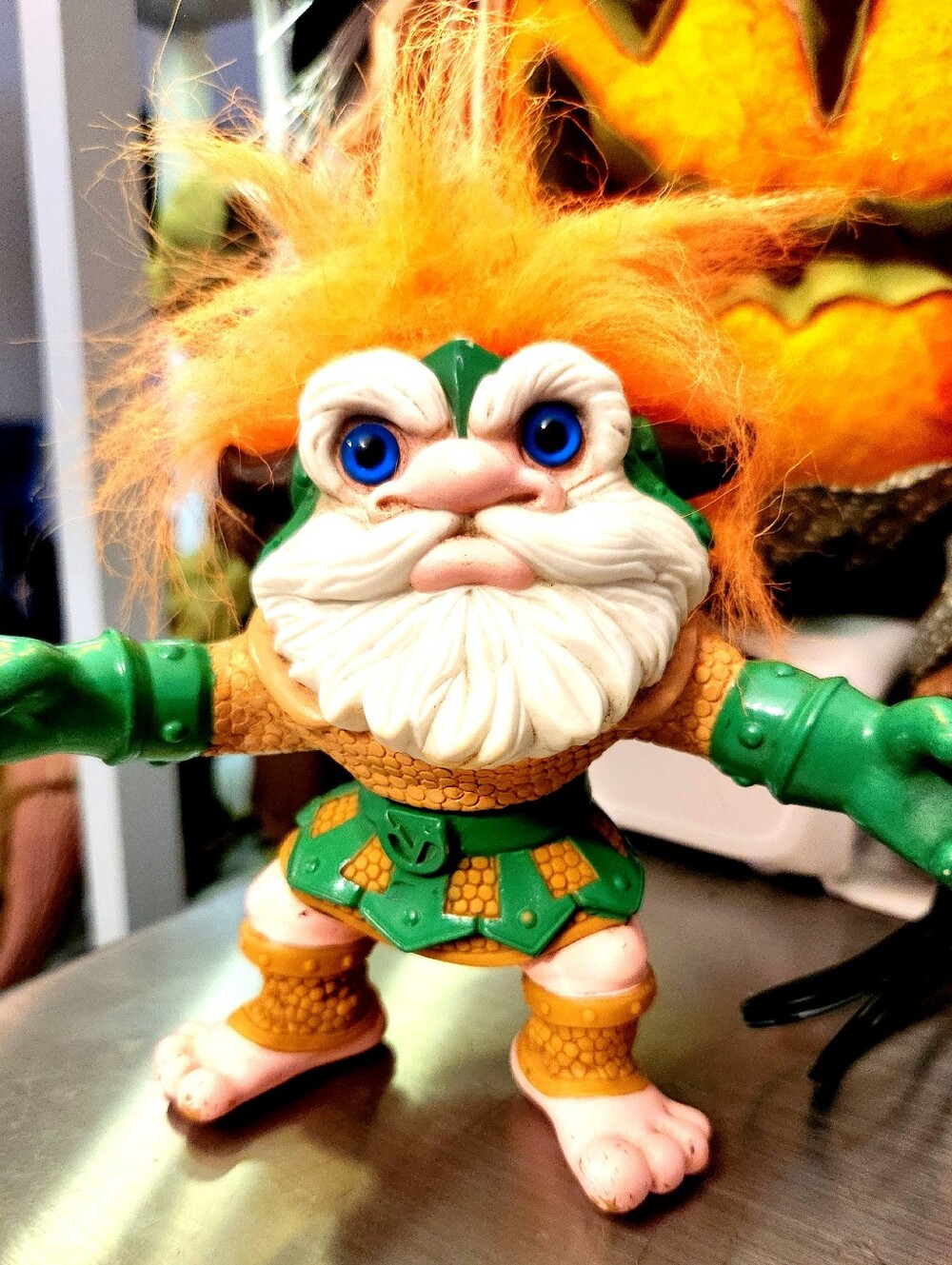 vintage 5" tall Hasbro Battle Troll doll from the original Series 1992